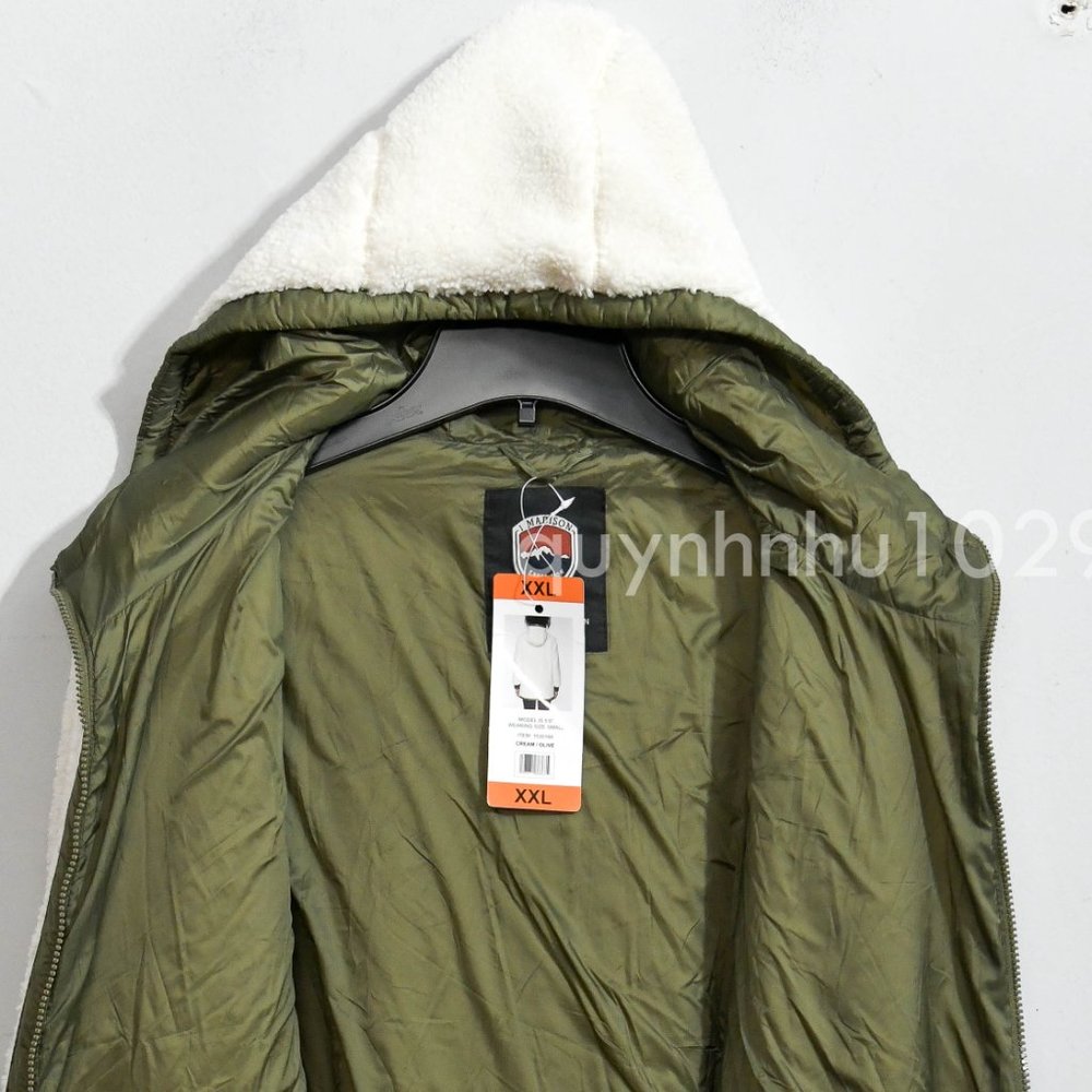1 Madison Ladies' Fuzzy JackeT IN CREAM  COLORS - Picture 4 of 6